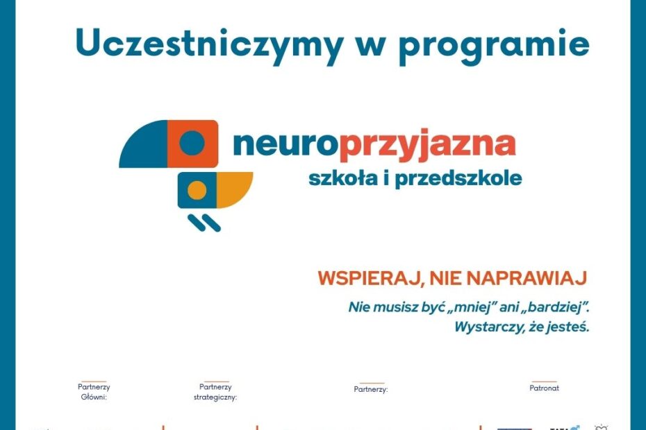 plakat neuroprzyjazna szkola